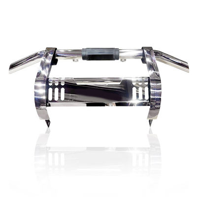 Bumper Depan Mobil Stainless Steel Baru Mudah dengan Lampu LED untuk Toyota Hilux Vigo Revo Rocco Nissan NP300 Navara Isuzu Mitsubishi Volkswagen Ford F150 Raptor Ranger