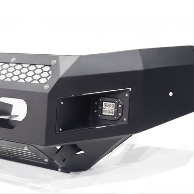 Powder Coated Truck Bull Bar Untuk Nissan Bumper Ford Front Bar Dengan Dua Lampu Led