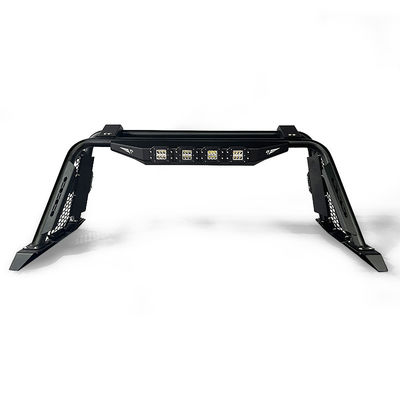Aksesori Mobil Roll Bar Sport Pickup Baja Hitam Off Road Dengan Lampu LED Untuk Ford Ranger Hilux Navara