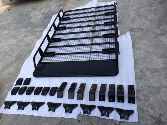 Toyota Car Roof Rack Platform 100% Diuji Aluminium Alloy Roof Rack Untuk Kegiatan Camping