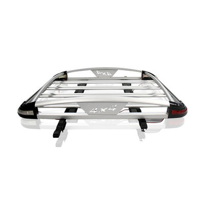 LC200 Aluminium Alloy Roof Baggage Holder Mudah dipasang untuk kegiatan berkemah Kapasitas beban 28KG