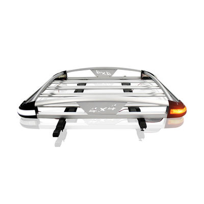 LC200 Aluminium Alloy Roof Baggage Holder Mudah dipasang untuk kegiatan berkemah Kapasitas beban 28KG