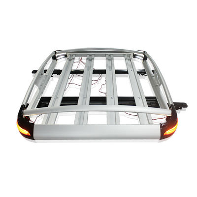 LC200 Aluminium Alloy Roof Baggage Holder Mudah dipasang untuk kegiatan berkemah Kapasitas beban 28KG
