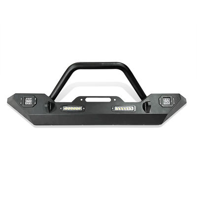 LED Truck Bull Bar Black Powder Coat Finish 12V Steel Mounting dengan fitur lampu terintegrasi