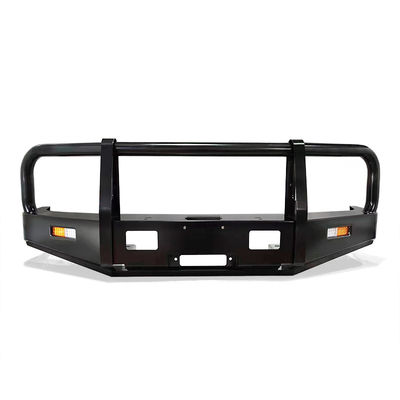 Bolt On Black Powder Coat Steel Bull Bar Dengan Spot Beam Cahaya Putih