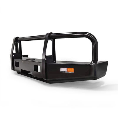Bolt On Black Powder Coat Steel Bull Bar Dengan Spot Beam Cahaya Putih