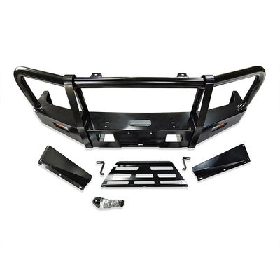 Off Road 4x4 Aksesoris Baja Hitam Bagian Depan Bumper Bull Bar Untuk Toyota LC76