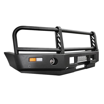 Off Road 4x4 Aksesoris Baja Hitam Front Bumper Bull Bar Dengan Lampu LED Untuk Tangki 400