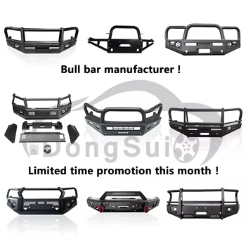 Pabrik Asli Dongsui Truk Pickup Padat Depan Bull Bar Bumper Pelindung Rusa Untuk Toyota Hilux Vigo Revo Rocco Nissan NP300 Navara Isuzu Mitsubishi Volkswagen Ford F150 Raptor Ranger
