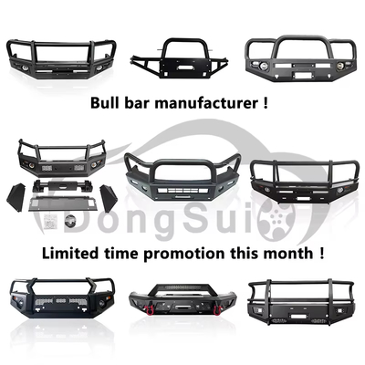 Bumper bull bar depan truk pikap Dongsui Tough untuk Toyota Hilux Vigo Revo Rocco Nissan NP300 Navara Isuzu Mitsubishi Volkwagen Ford F150 Raptor Ranger