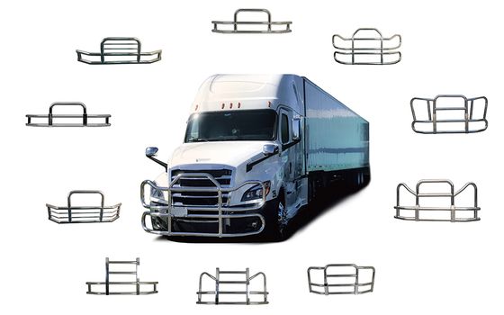 Pabrik Dongsui Klasik Kuat Amerika Utara Pabrik Harga Asli Gaya Baru Semi Truk Bumper Pelindung Rusa Untuk Freightliner Cascadia For Volvo International Prostar Kenworth Peterbilt Mack Pinnacle