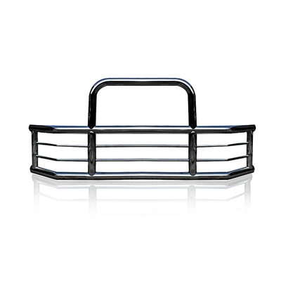 304 Stainless Steel Big Truck Semi-Truck Deer Guard With LED Lights For Kenworth International Prostar Freightliner Cascadia Vnl