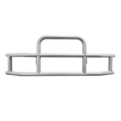 Truk berat Frosted Silver Steel Semi Truck Deer Guard Untuk Cascadia For Volvo Peterbilt