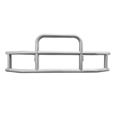 Truk berat Frosted Silver Steel Semi Truck Deer Guard Untuk Cascadia Volvo Peterbilt