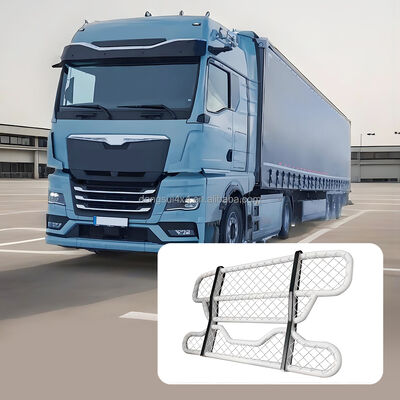 304 stainless steel dua lapisan tabung bulat depan bumper Deer Guard dengan dimensi yang dapat disesuaikan untuk truk For Volvo