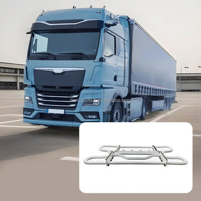 304 stainless steel dua lapisan tabung bulat depan bumper Deer Guard dengan dimensi yang dapat disesuaikan untuk truk For Volvo