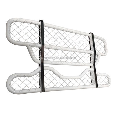 304 stainless steel dua lapisan bulat tabung depan bumper Deer Guard dengan dimensi yang dapat disesuaikan untuk truk besar