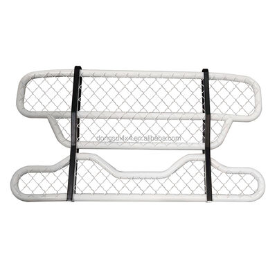 304 stainless steel dua lapisan bulat tabung depan bumper Deer Guard dengan dimensi yang dapat disesuaikan untuk truk besar