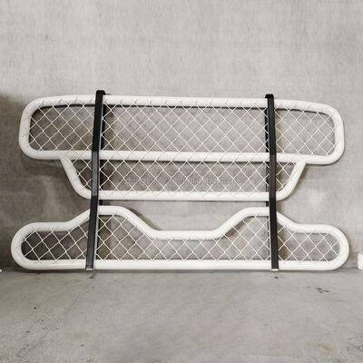 304 stainless steel dua lapisan bulat tabung depan bumper Deer Guard dengan dimensi yang dapat disesuaikan untuk truk besar