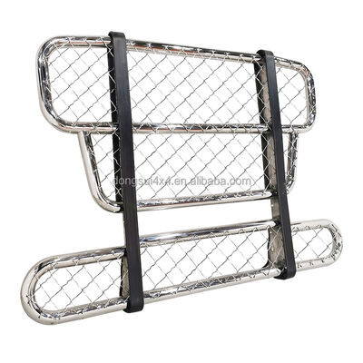 Penjaga rusa truk bergaya Eropa 304 stainless steel dengan pemasangan mudah untuk Scania Volvo Benz Man