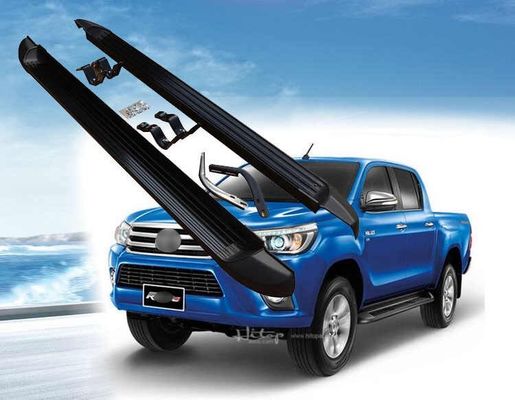 Produsen OEM Grosir 4x4 Aluminium Side Step Running Board Untuk Toyota Hilux Revo Dengan Kurung