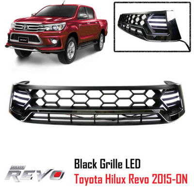 Grill Depan Mobil Hitam Putih Untuk Toyota Hilux Revo 2015 - 2017
