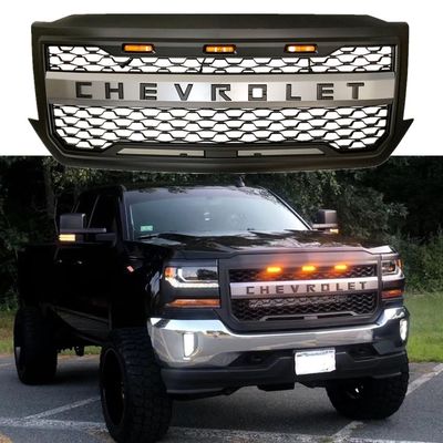 Chevrolet Silevrado Grill Kustom Untuk Truk, Grill Depan 4X4 Kelas Atas