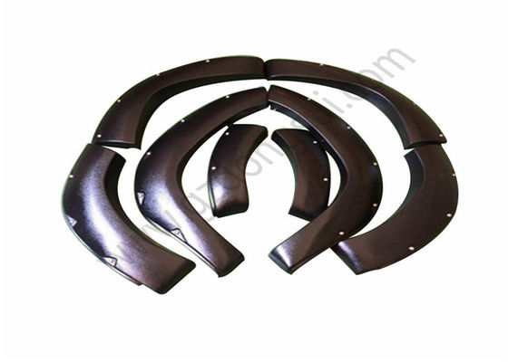 Hitam Penampilan Truck Fender Flare Bahan Plastik ABS Untuk Toyota Fortuner