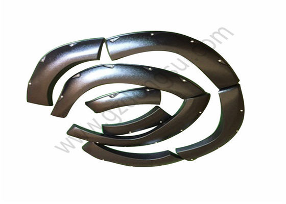 Hitam Penampilan Truck Fender Flare Bahan Plastik ABS Untuk Toyota Fortuner