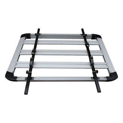 4X4 Aluminium Top Car Carrier Roof Rack 1 Tahun Garansi Warna Silver