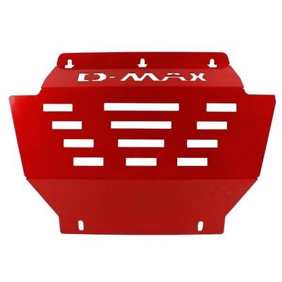 Plat Skid Auto Warna Merah Dmax, Papan Pelindung Mesin Untuk Truk Pickup