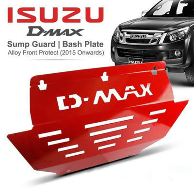 Plat Skid Auto Warna Merah Dmax, Papan Pelindung Mesin Untuk Truk Pickup