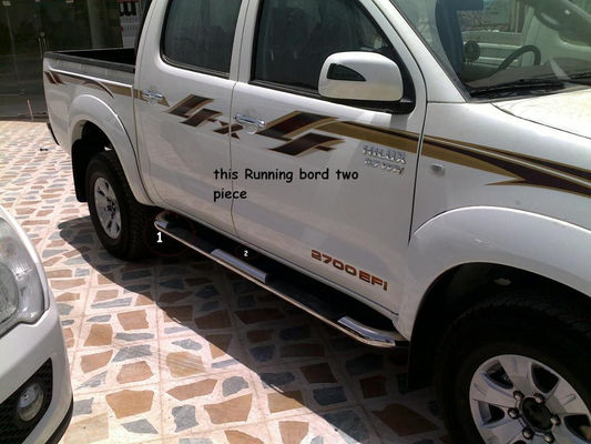 4X4 Aksesoris Mobil Side Step Running Board Kekuatan Tinggi Untuk Hilux Vigo
