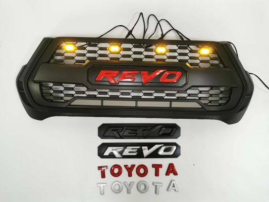 Produsen OEM Grosir ABS Plastik Hitam Panggangan Depan untuk Toyota Hilux Rocco Revo 2020 2021