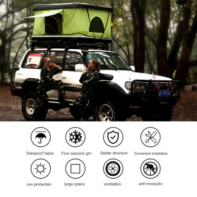 Produsen OEM Grosir Aluminium Tangga 4 Orang Berkemah Tenda Atap Mobil Otomatis Hardshell