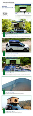 Produsen OEM Grosir Aluminium Tangga 4 Orang Berkemah Tenda Atap Mobil Otomatis Hardshell