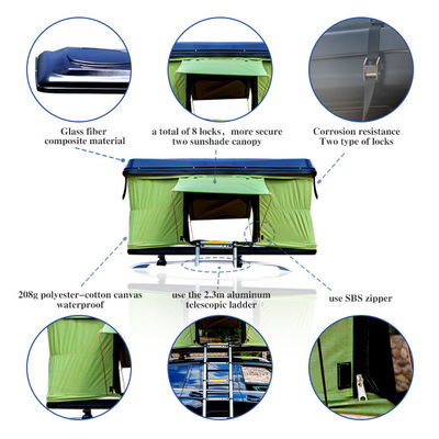 Factory Outlet Di Luar Berkemah Tahan Air ABS Hard Shell Atap Mobil Tenda untuk Mobil SUV