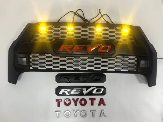 Produsen OEM Grosir ABS Plastik Hitam Panggangan Depan untuk Toyota Hilux Rocco Revo 2020 2021