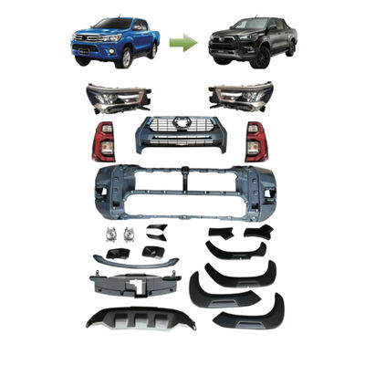 Outlet Pabrik OEM untuk Toyota Hilux Rocco 2021 Body Kit Mobil Bumper Depan Grill Facelift