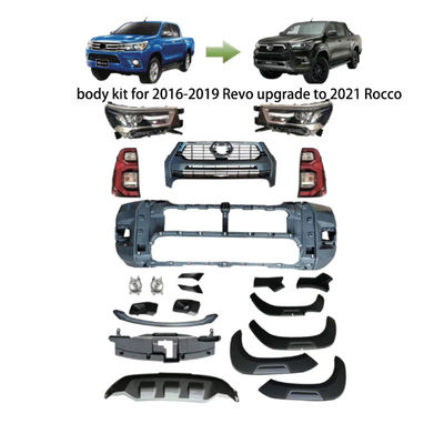 Outlet Pabrik OEM untuk Toyota Hilux Rocco 2021 Body Kit Mobil Bumper Depan Grill Facelift