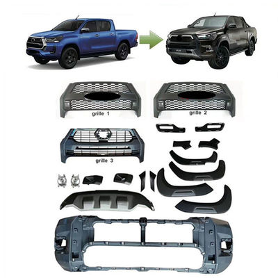 Bumper Belakang Depan Mobil PP Untuk Toyota Hilux Revo Rocco 16-19 Tingkatkan Ke 2021