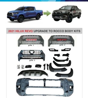 Produsen OEM Grosir Bumper Depan Mobil Hitam Rocco 2020 2021 Facelift Body Kit