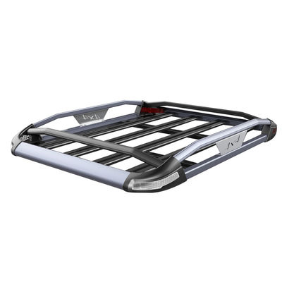 Pasokan Pabrik Dongsui Car Roof Rack Basket 4x4 Pickup Accessories Dengan Led Light