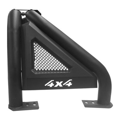 Powder Coating Toyota Hilux Roll Bar Matte Surface Steel Dengan Lampu LED Rem