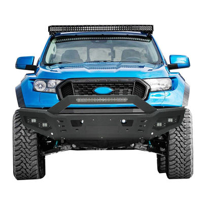 Powder Coat Dipoles 4x4 Steel Front Truck Bull Bar Untuk Ford Ranger T7 T8 Wildtrak