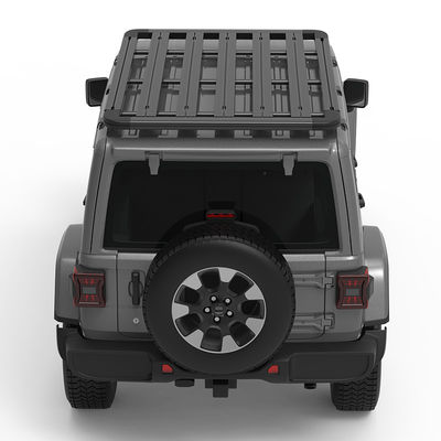 Customized Aluminium Alloy Roof Rack Basket Untuk Jeep Wrangler Fj Toyota Hiace