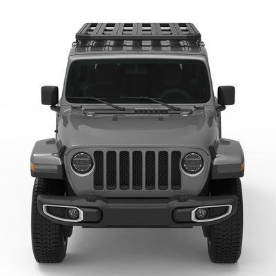 Customized Aluminium Alloy Roof Rack Basket Untuk Jeep Wrangler Fj Toyota Hiace