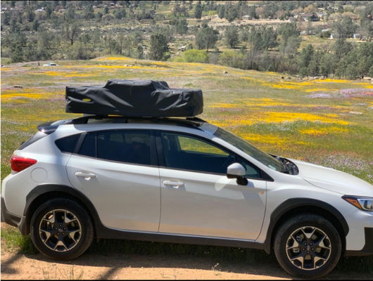 4x4 Kain Tahan Hujan Aluminium Perjalanan Berkemah Suv Mobil Soft Shell Atap Atap Tenda dengan Skylight