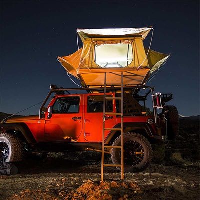 Tenda Atap Berkemah Mobil Ditarik Lembut Dengan Kasur Tangga Aluminium
