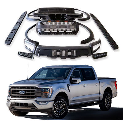 ABS Plastik Facelift Body Kit Steel Front Bumper Front Grille F150 2021